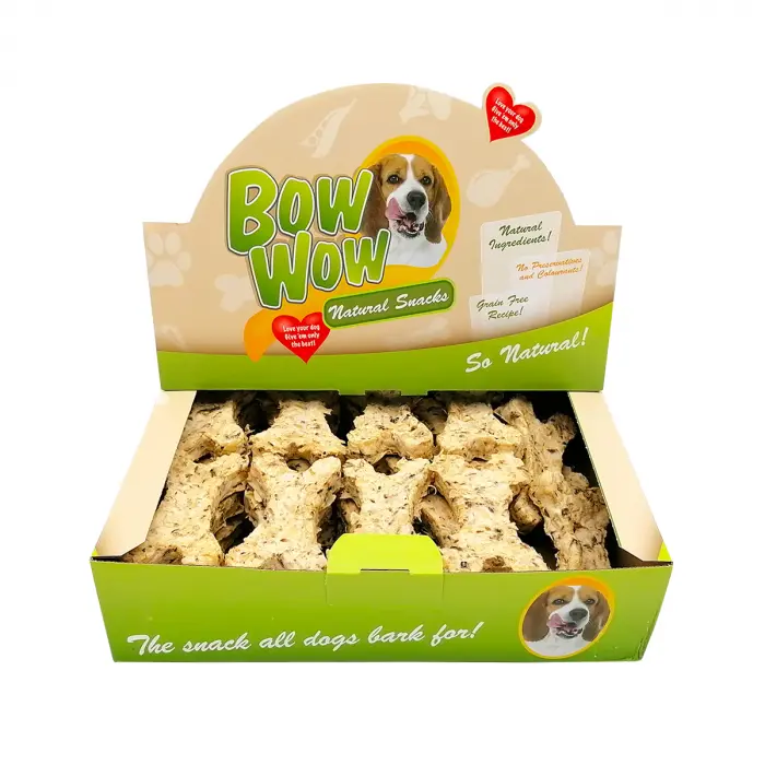Recompense pentru caini Bow Wow, Os natural cu burta de vita, 30 bucati