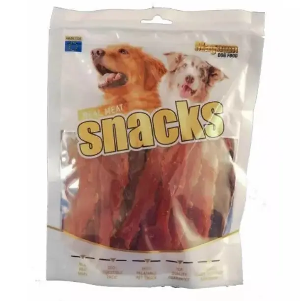 Recompense pentru caini Magnum, Fasii din carne cu piept de rata, 250g