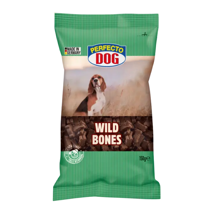 Recompense pentru caini Perfecto Dog, Mini os cu vanat, 150g