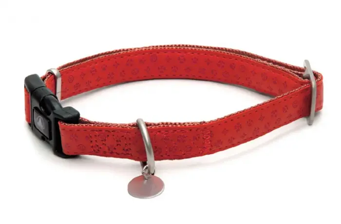 Zgarda pentru caini Croci Mylord, marime S, 20 - 30 cm, rosu