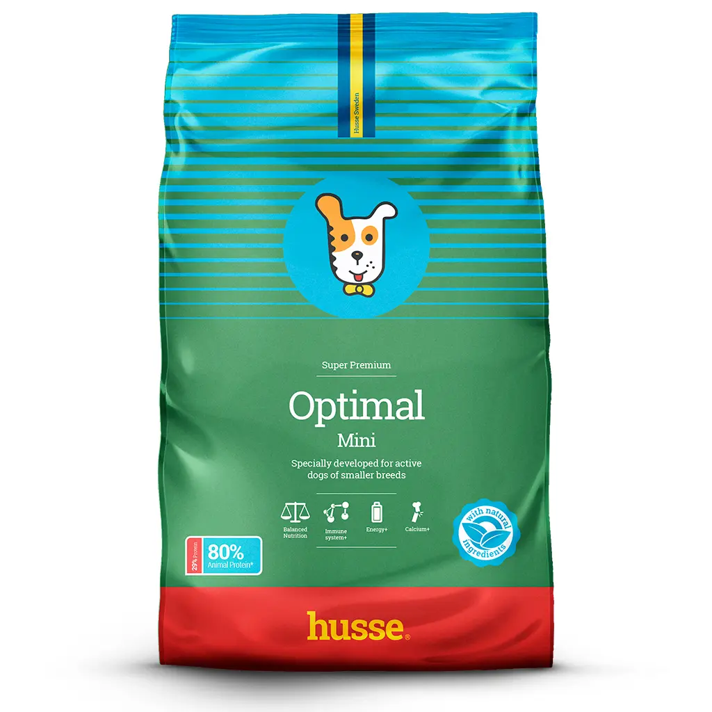OPTIMAL MINI | Hrana uscata completa Super Premium, fara gluten, pentru cainii adulti de talie mica cu nevoi energetice ridicate