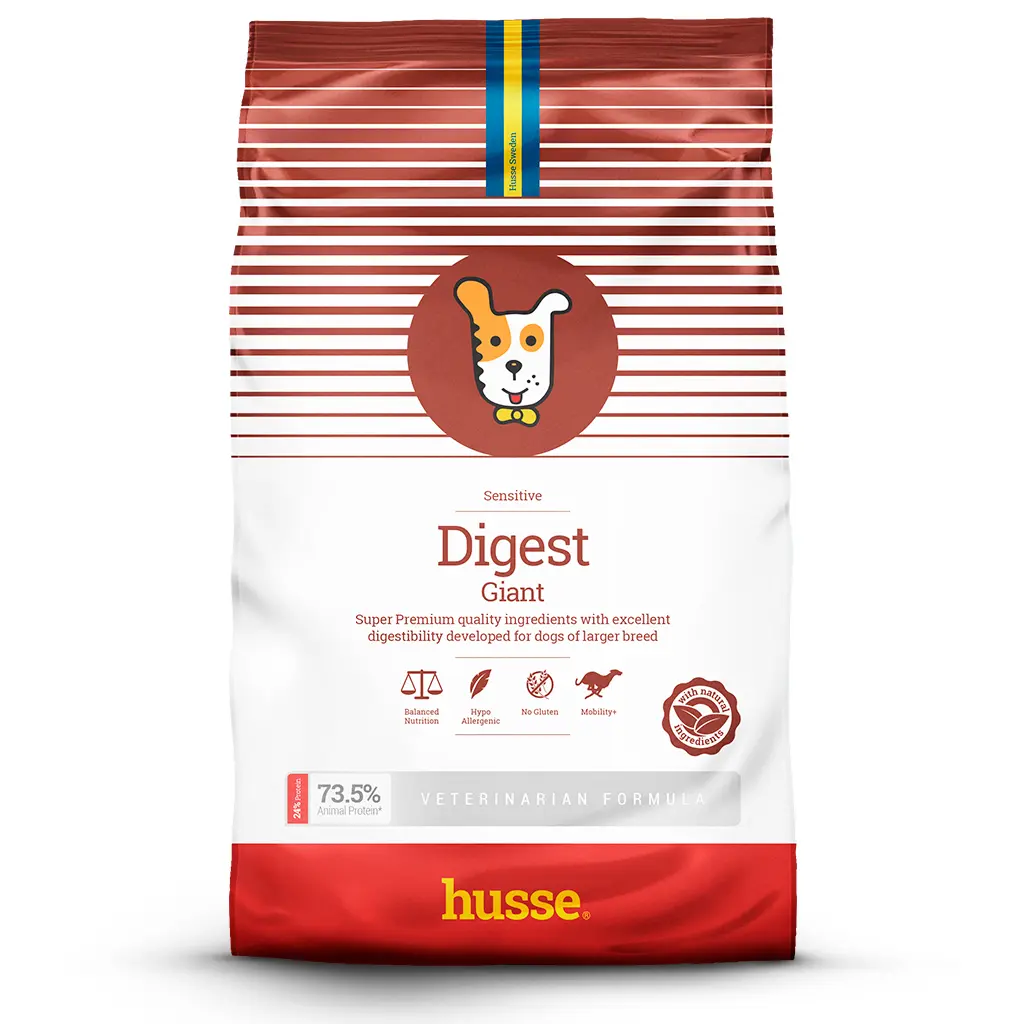 DIGEST GIANT SENSITIVE | Hrana uscata completa Super Premium, hipoalergenica pentru cainii de talie mare cu sensibilitati digestive