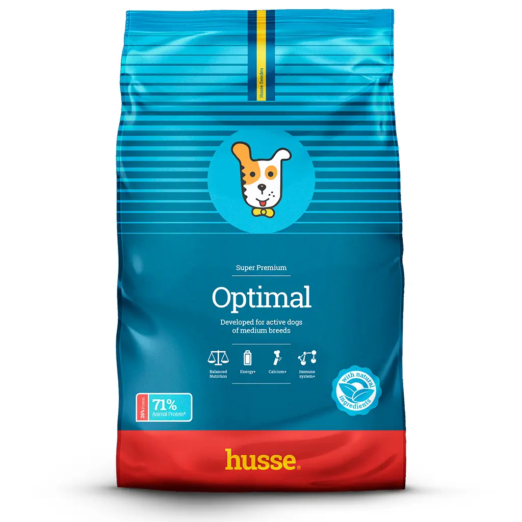 OPTIMAL | Hrana uscata completa Super Premium, pentru cainii adulti cu nevoi energetice ridicate