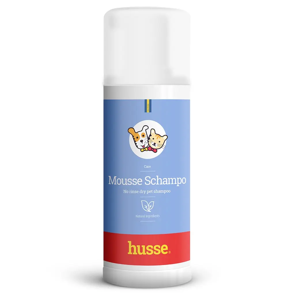 MOUSSE SCHAMPO | Sampon uscat delicat cu Aloe Vera, pentru caini si pisici