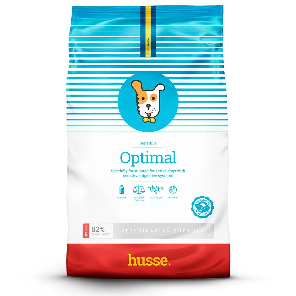 OPTIMAL SENSITIVE | Hrana uscata completa Super Premium, fara gluten, conceputa pentru cainii cu nevoi crescute de energie