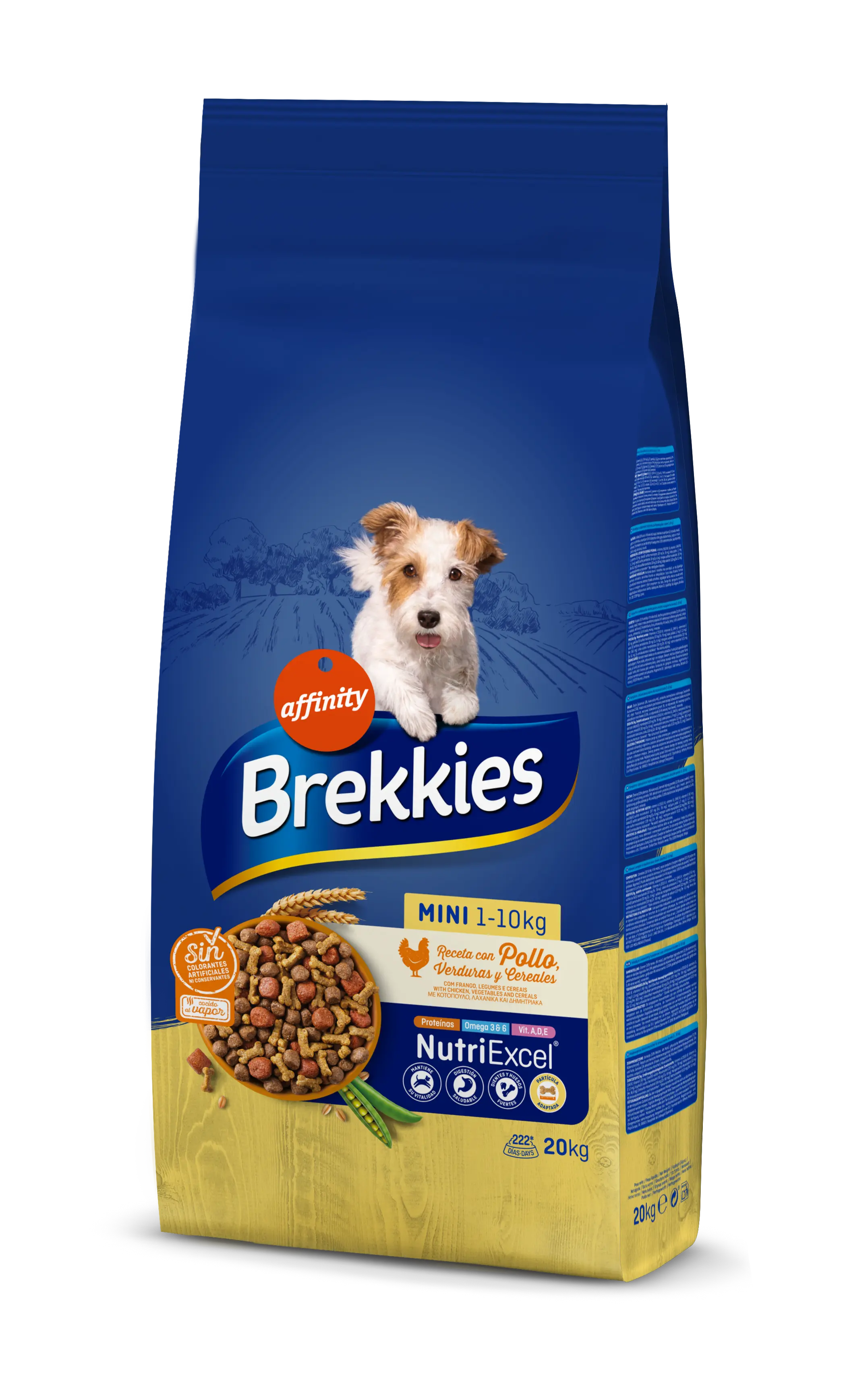 Brekkies – Caine Adult Mini cu Pui, legume si cereale 20kg