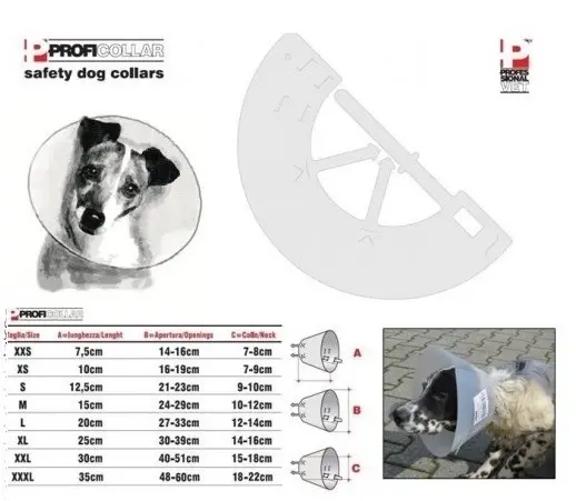 GULER DE PROTECTIE CAINE PROFICOLLAR XXXL - 35 CM