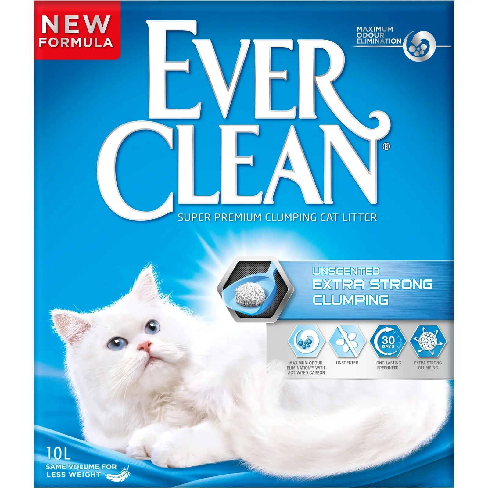 Nisip Litiera Pisici EVER CLEAN EXTRA STRONG CLUMPING - Fara Parfum 6L