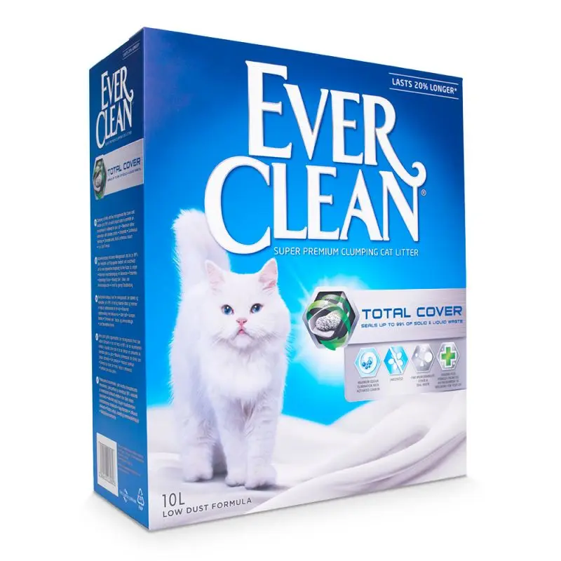 Nisip Litiera Pisici EVER CLEAN TOTAL COVER - Neparfumat 10L