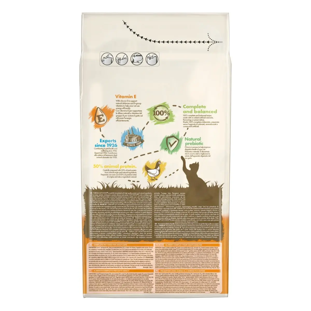 PURINA Cat Chow Adult, Pui, hrana uscata pentru pisici, 1.5kg - Image 3