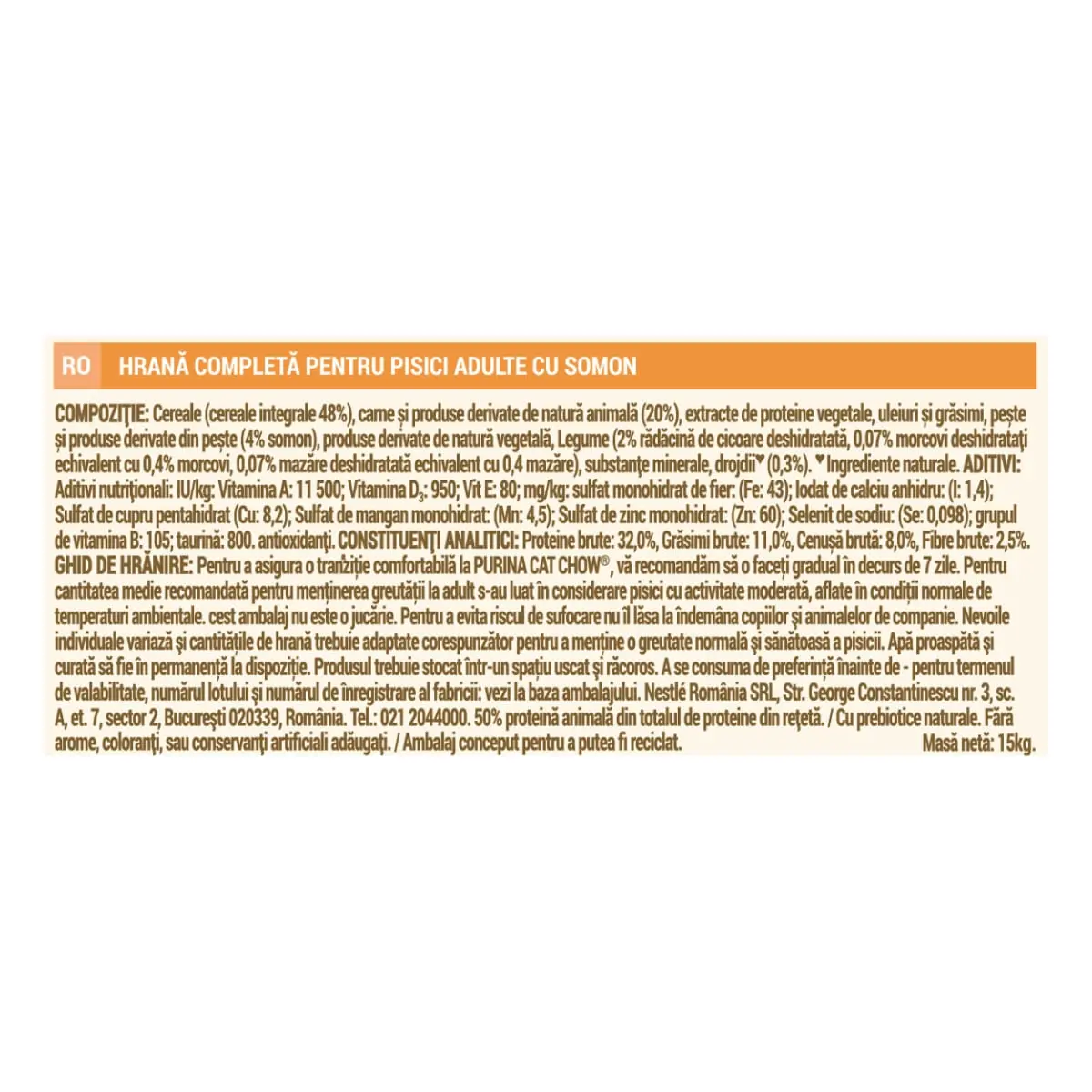 PURINA Cat Chow Adult, Somon, hrana uscata pentru pisici, 15kg - Image 7