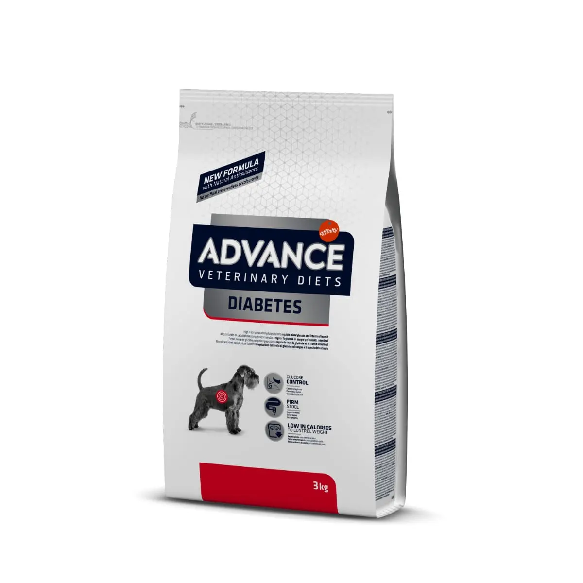 ADVANCE Veterinary Diets Dog Diabetes, dieta veterinara, hrana uscata caini, afectiuni metabolice (diabet) ADVANCE Veterinary Diets Diabetes, dieta veterinara caini, hrana uscata, metabolism (obezitate si diabet), 3kg