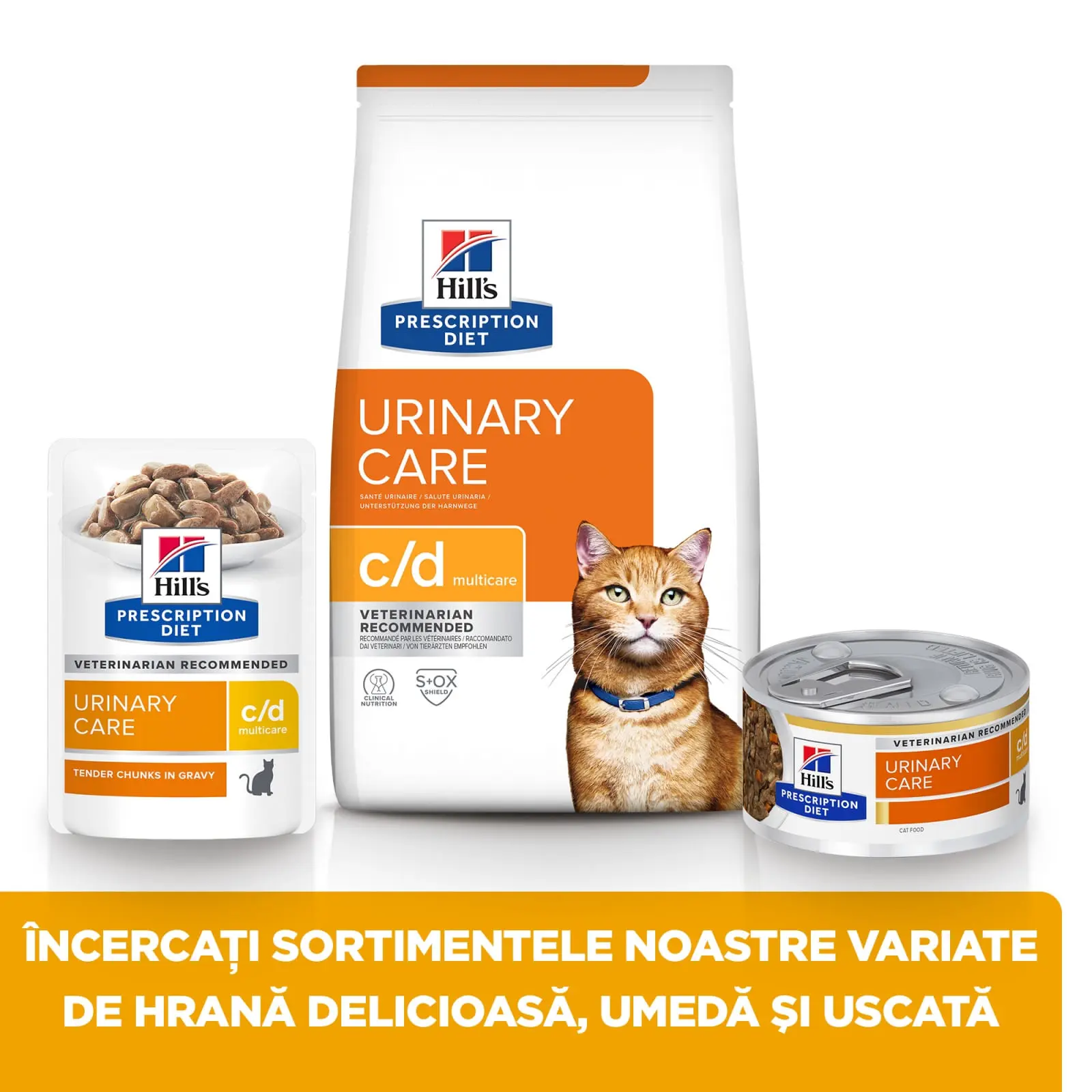 HILL'S Prescription Diet c/d Urinary, Pui, dieta veterinara pisici, hrana uscata, afectiuni urinare HILL'S Prescription Diet c/d Urinary, Pui, dieta veterinara pisici, hrana uscata, sistem urinar, 3kg - Image 7