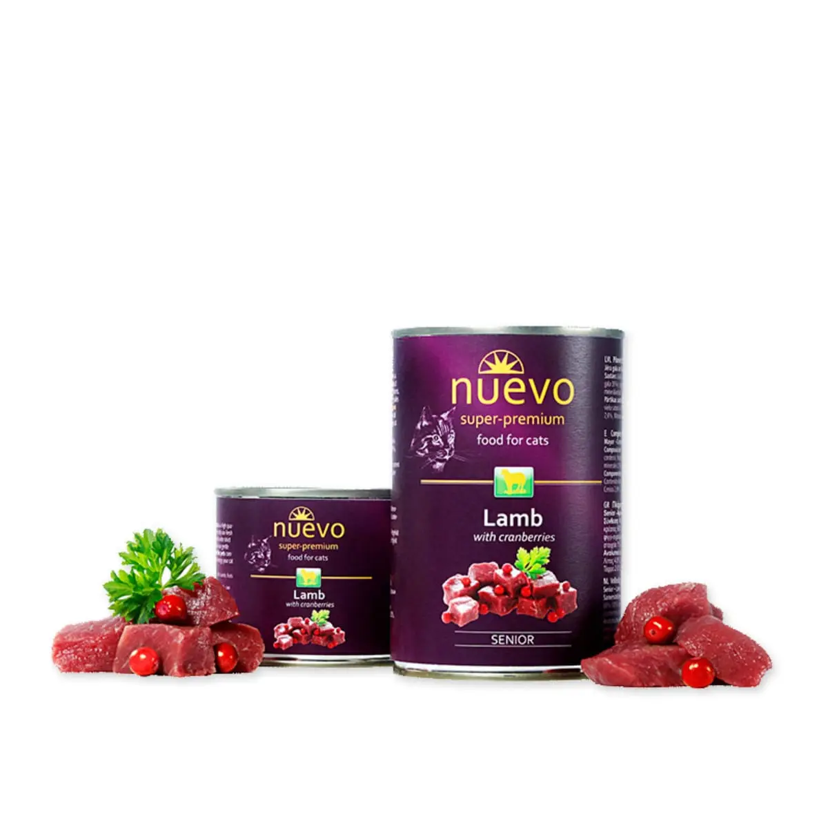 NUEVO Miel si Merisor, conserva hrana umeda fara cereale pisici senior, (pate), 400g