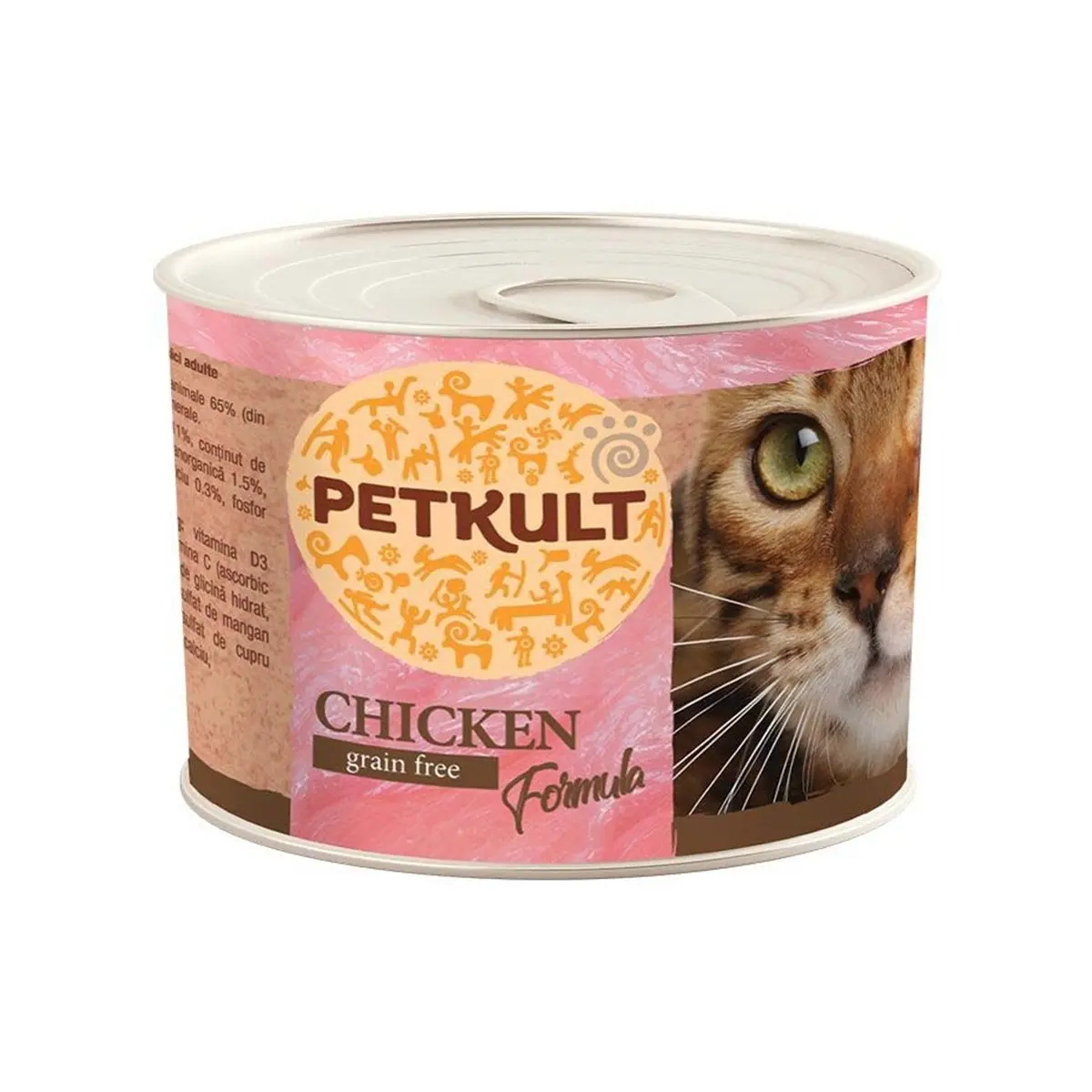 PETKULT Pui, conserva hrana umeda fara cereale pisici, 185g