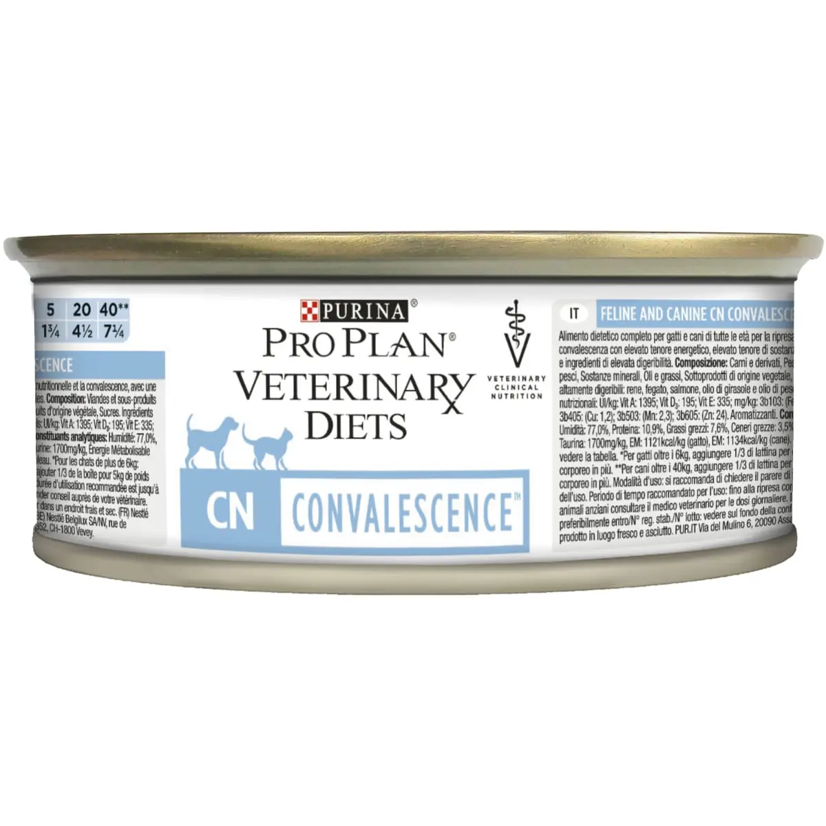 PURINA Pro Plan Veterinary Diets Canine & Feline Convalescence Mousse, dieta veterinara caini si pisici, conserva hrana umeda, convalescenta, 195g - Image 4