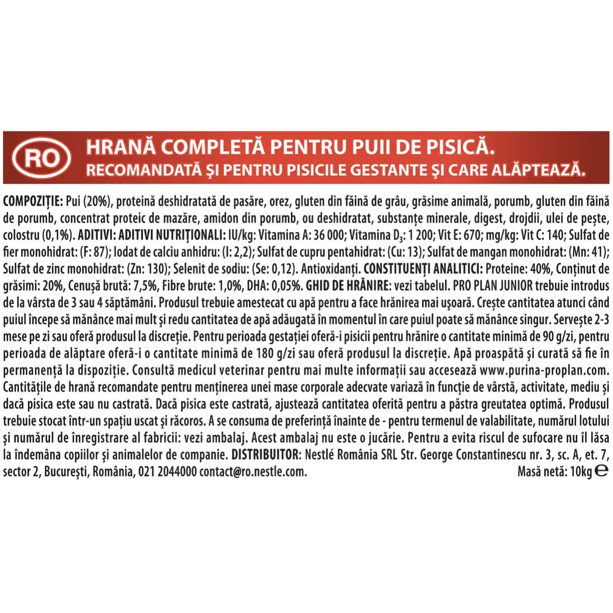 PURINA Pro Plan Original Kitten, Pui, hrana uscata pisici junior, 10kg - Image 4