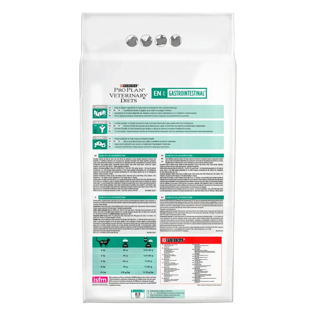 PURINA Pro Plan Veterinary Diets Gastrointestinal, dieta veterinara pisici, hrana uscata, afectiuni digestive, 5kg - Image 6