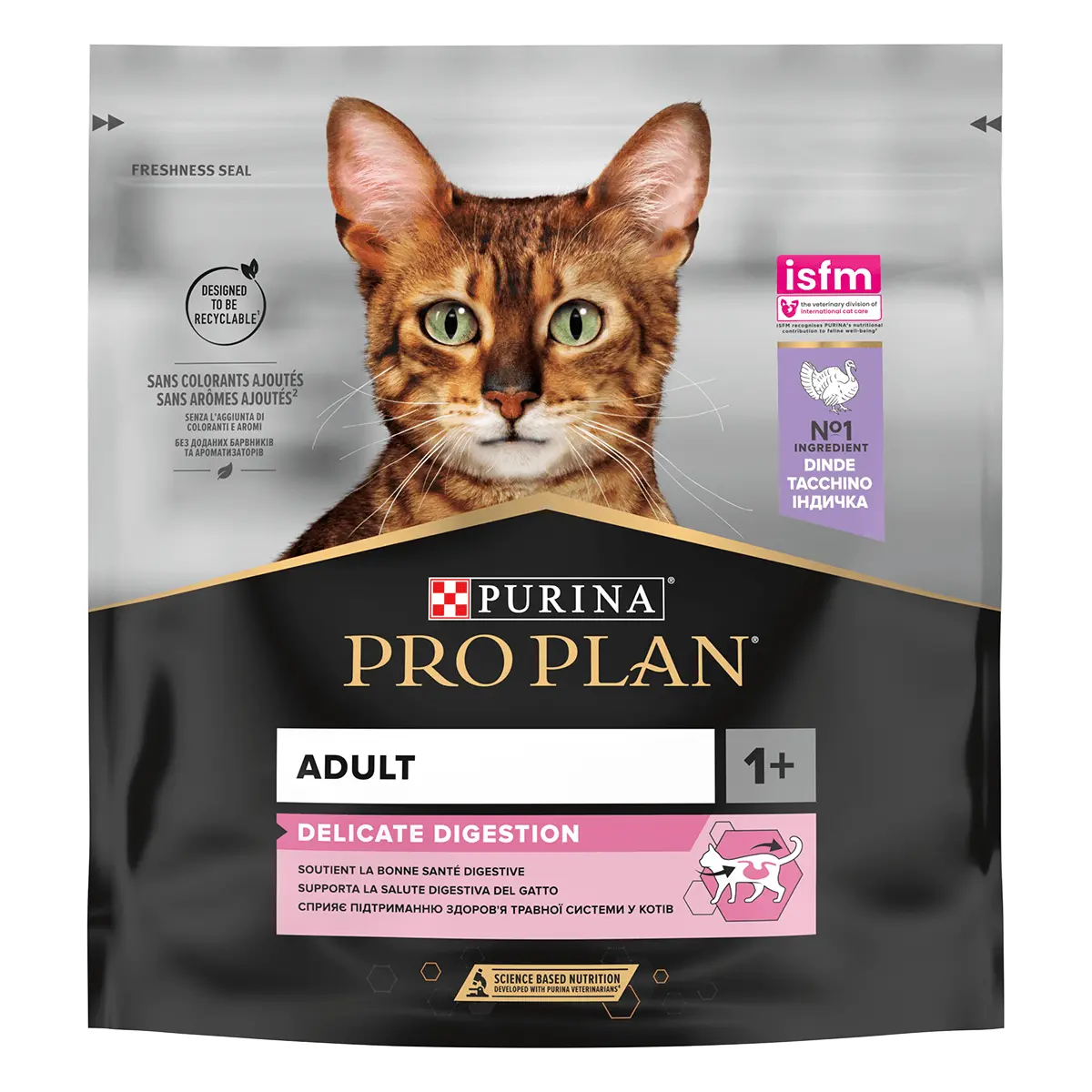PURINA Pro Plan Delicate Digestion, Curcan, hrana uscata pisici, sistem digestiv, 400g - Image 4