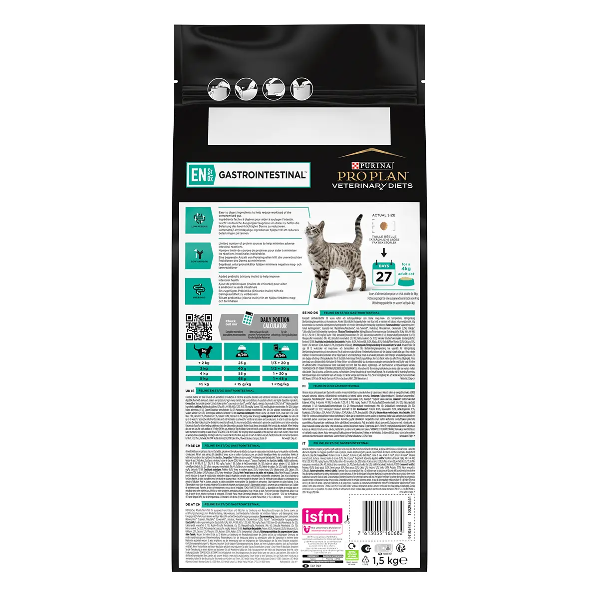 PURINA Pro Plan Veterinary Diets Gastrointestinal, dieta veterinara pisici, hrana uscata, afectiuni digestive, 1.5kg - Image 5