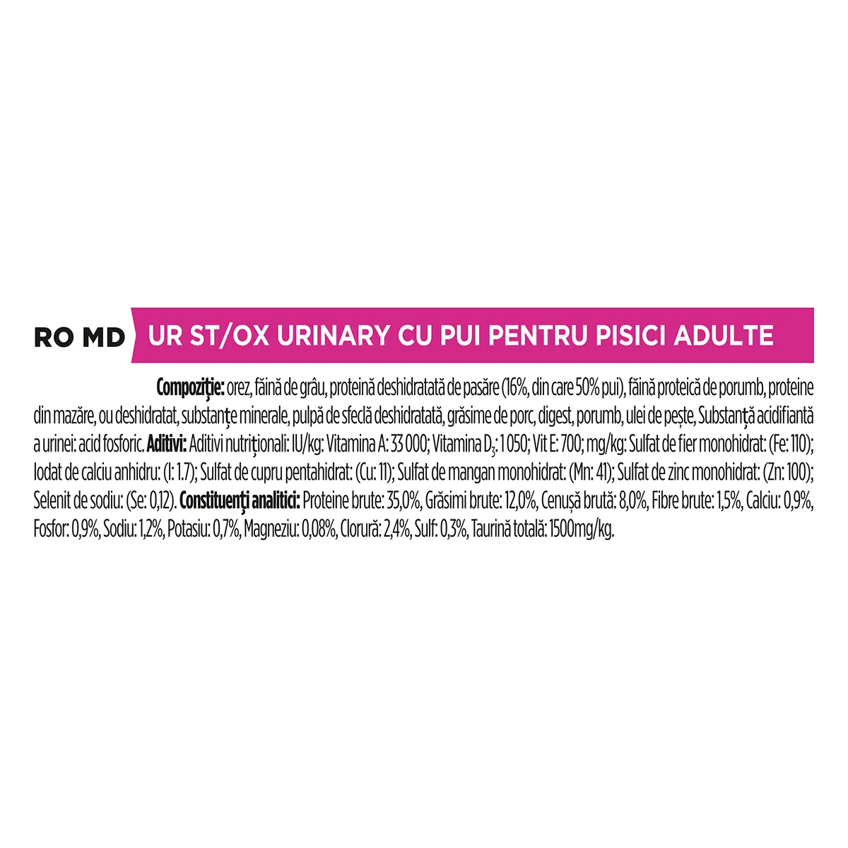 PURINA Pro Plan Veterinary Diets Urinary, dieta veterinara pisici, hrana uscata, afectiuni urinare, 5kg - Image 2