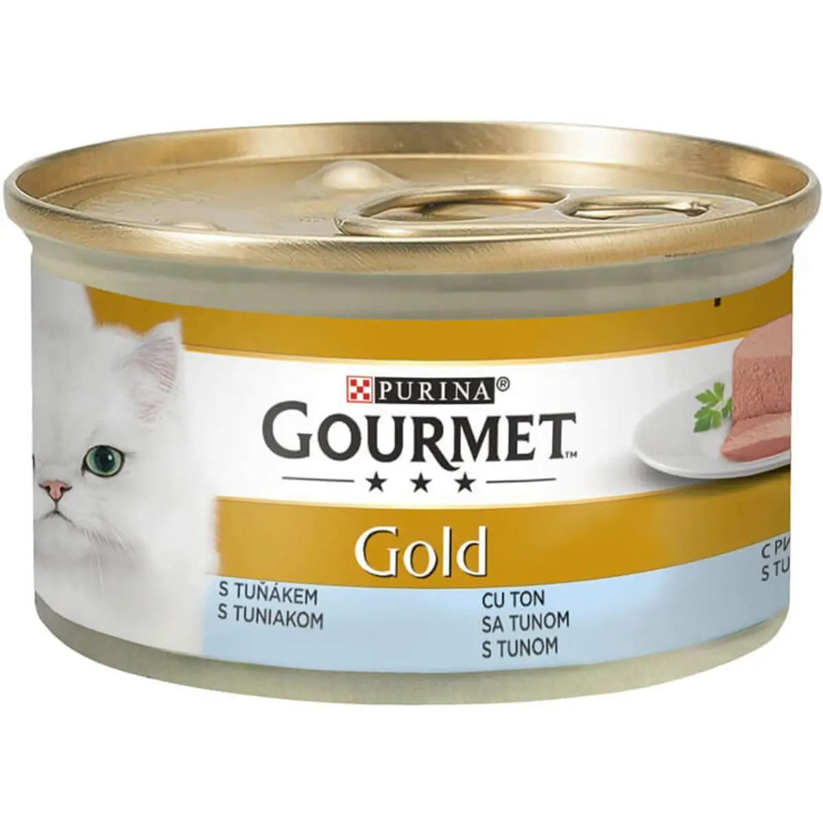 PURINA Gourmet Gold Mousse, Ton, conserva hrana umeda pisici, (pate), 85g