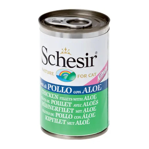 Hrana Umeda pentru Pisici Schesir Cat Kitten Pui Fillet si Aloe 140 g - Image 2