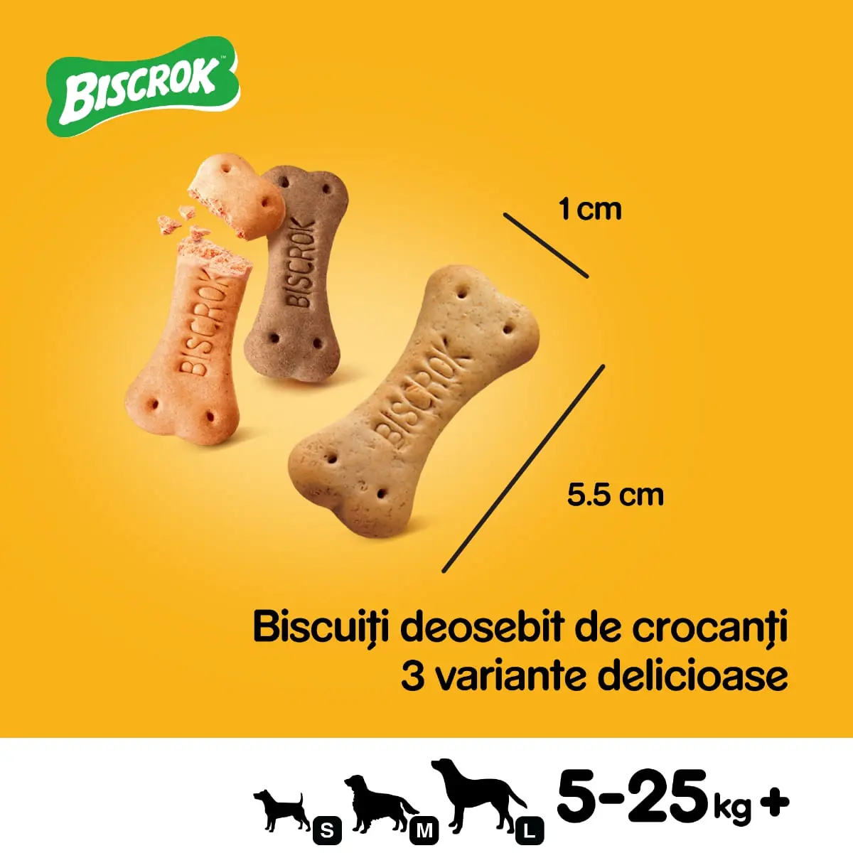 PEDIGREE Biscrok Multi Mix, recompense caini, biscuiti, Pui, Vita si Miel , 200g - Image 3