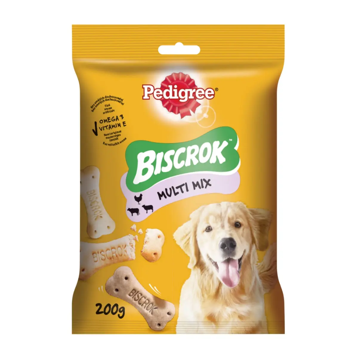 PEDIGREE Biscrok Multi Mix, recompense caini, biscuiti, Pui, Vita si Miel , 200g - Image 4
