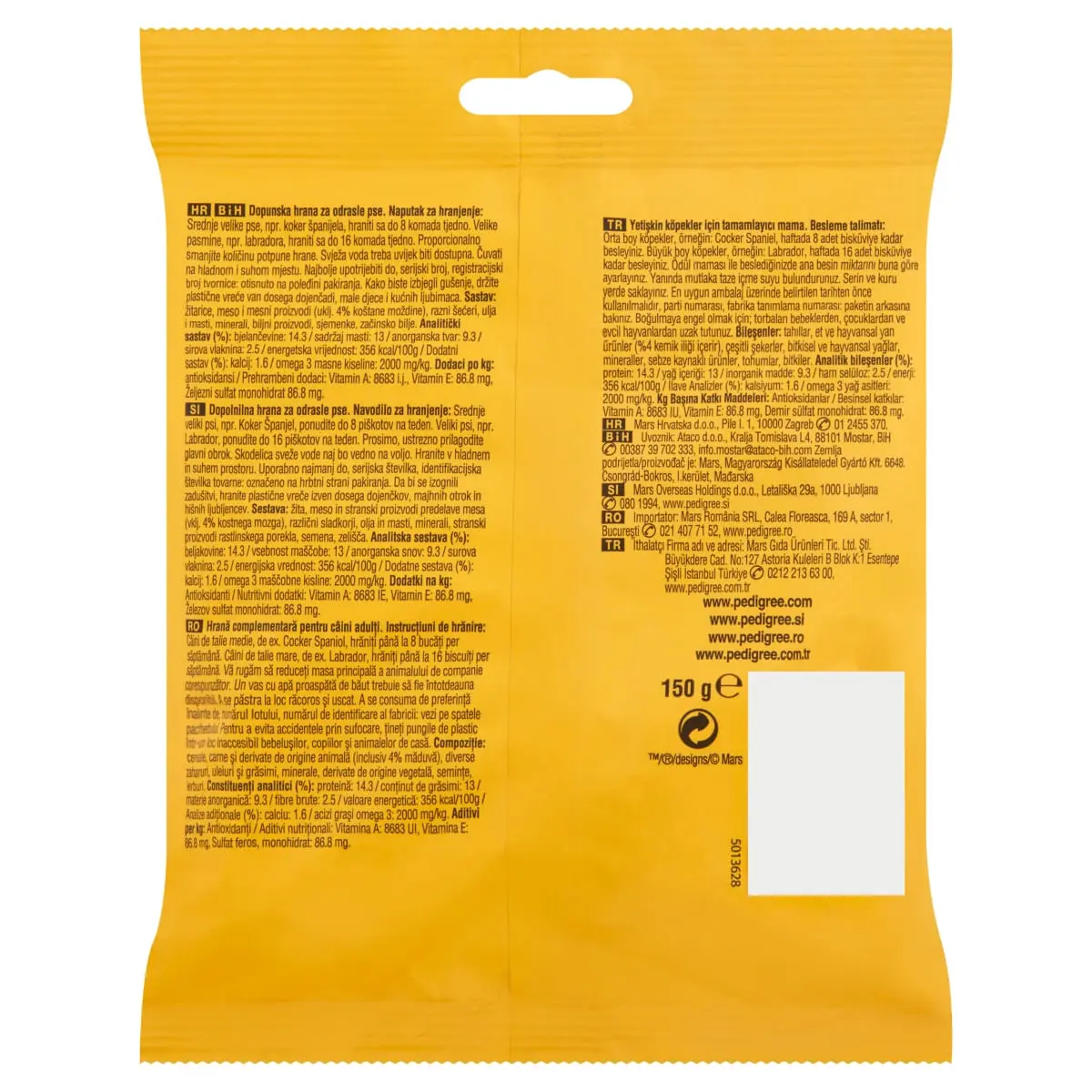 PEDIGREE Markies, recompense caini, biscuiti, aroma de maduva, 150g - Image 3