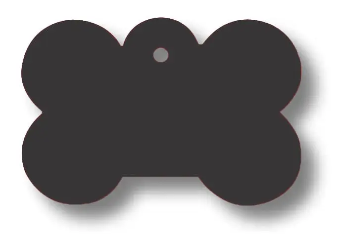 Medalion Imarc Aluminiu Os, Negru, Masura L - Gravare Gratuita - Image 2