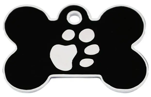 Medalion Imarc Aluminiu Os Labute, Argintiu / Negru, Masura L - Gravare Gratuita - Image 2