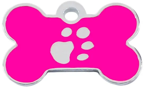 Medalion Imarc Aluminiu Os Labute, Argintiu / Ciclamen, Masura S - Gravare Gratuita - Image 2