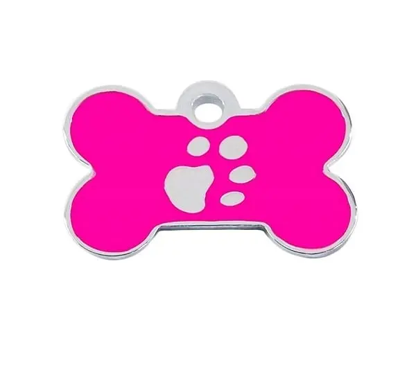 Medalion Imarc Aluminiu Os Labute, Argintiu / Ciclamen, Masura L - Gravare Gratuita - Image 2