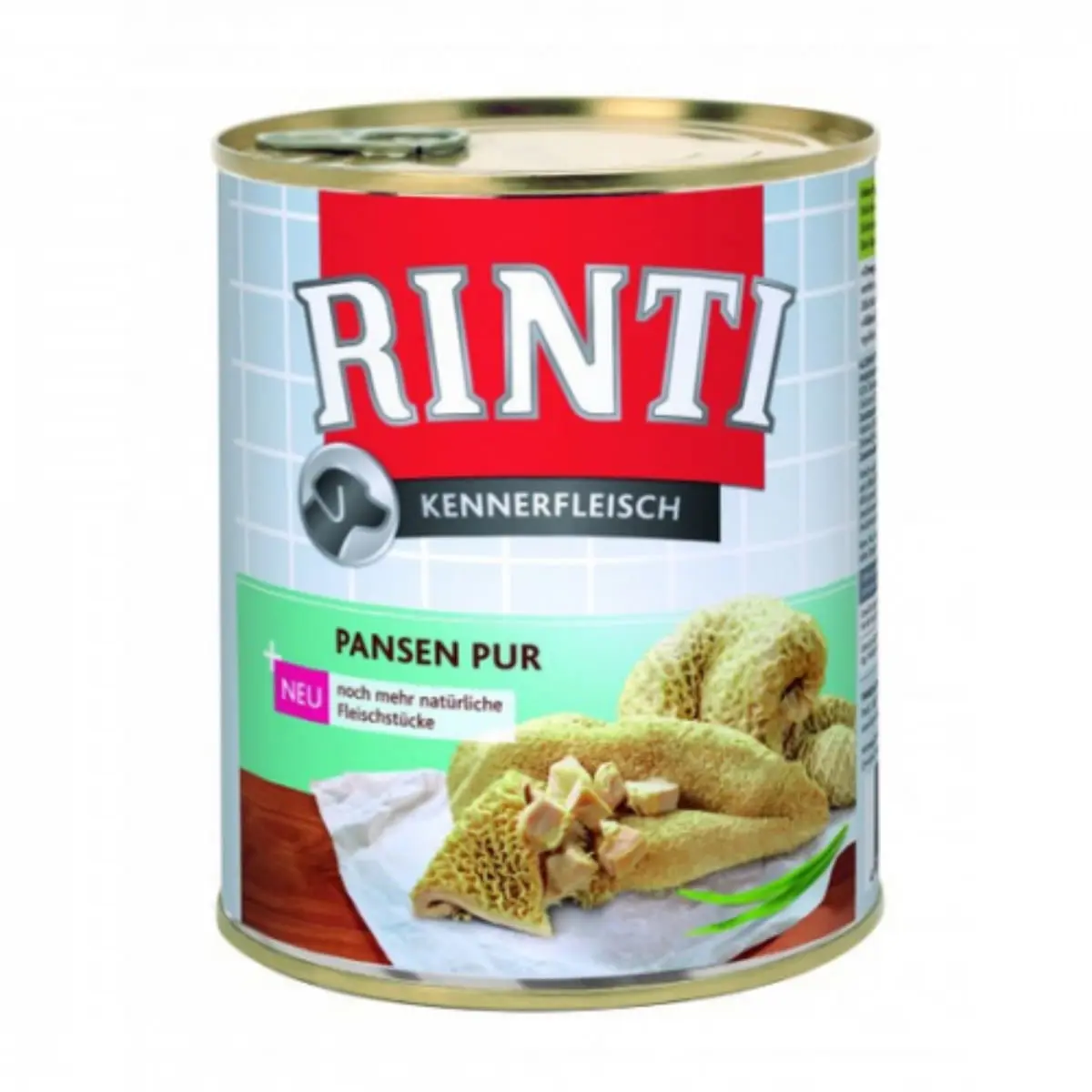RINTI, XS-XL, Burta, conserva hrana umeda fara cereale caini, (in suc propriu), 800g