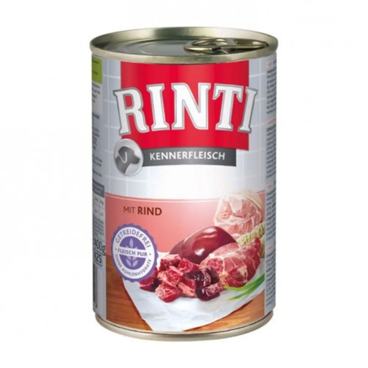 RINTI, XS-XL, Vita, conserva hrana umeda fara cereale caini, (in suc propriu), 400g - Image 2