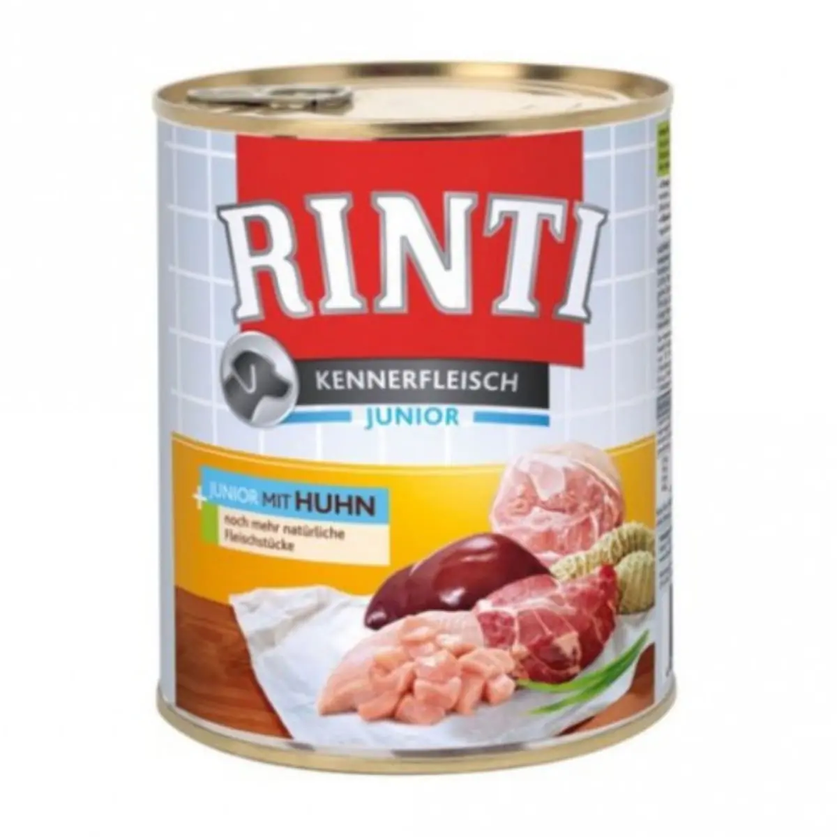 RINTI, XS-XL, Pui, conserva hrana umeda fara cereale caini, (in suc propriu), 800g