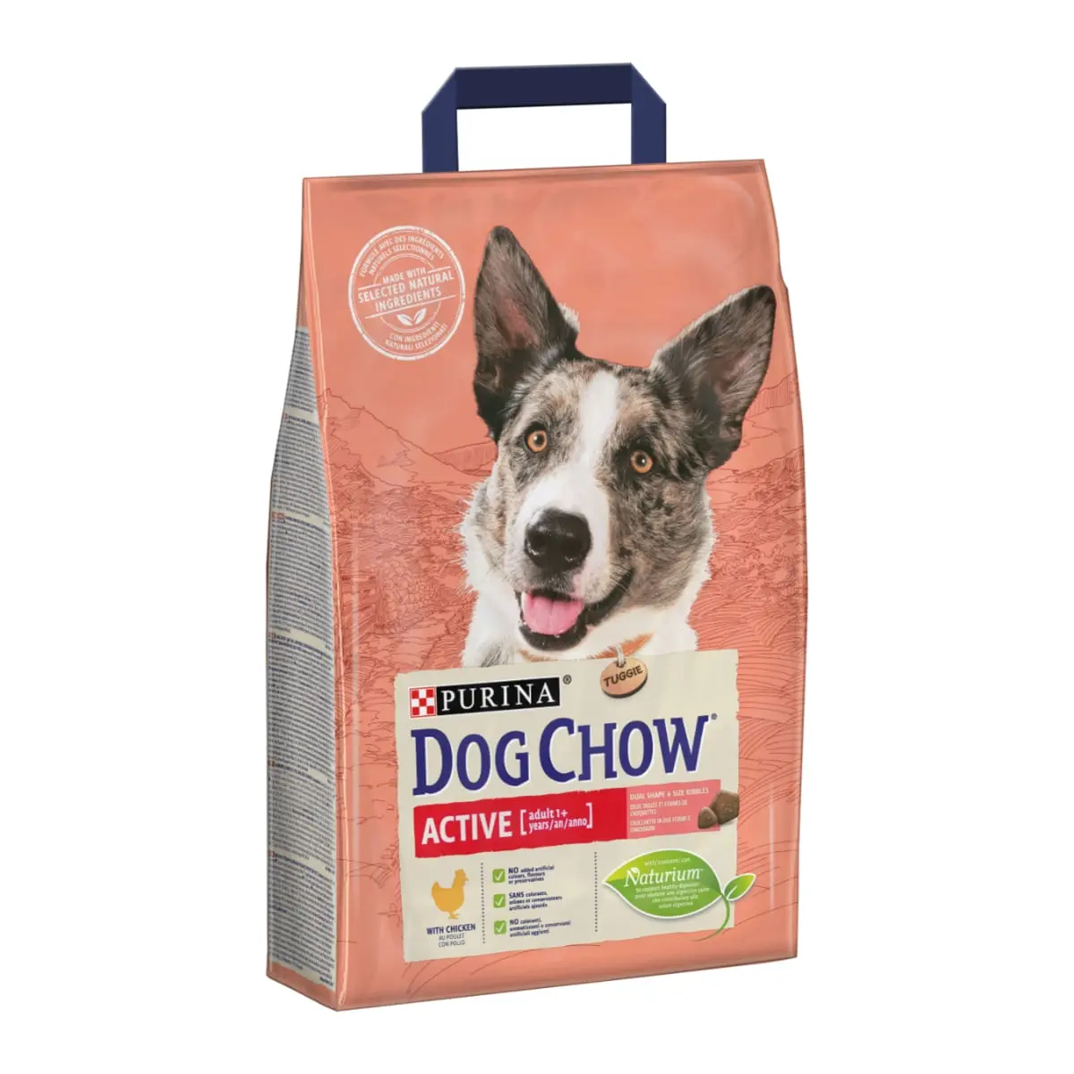 PURINA Dog Chow Adult Active, Pui, hrana uscata caini, activitate intensa, 2.5kg