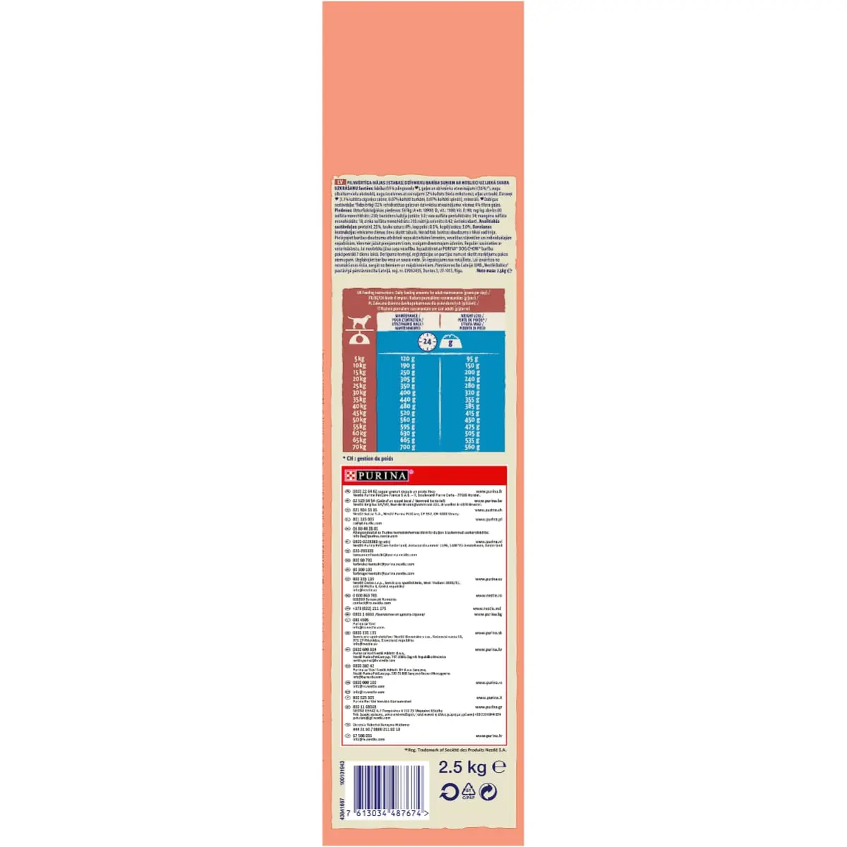 PURINA Dog Chow Adult Light, Curcan, hrana uscata caini, managementul greutatii, 2.5kg - Image 5