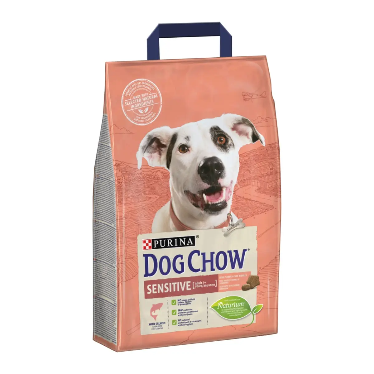 PURINA Dog Chow Adult Sensitive, Somon, hrana uscata caini, sensibilitati digestive, 2.5kg