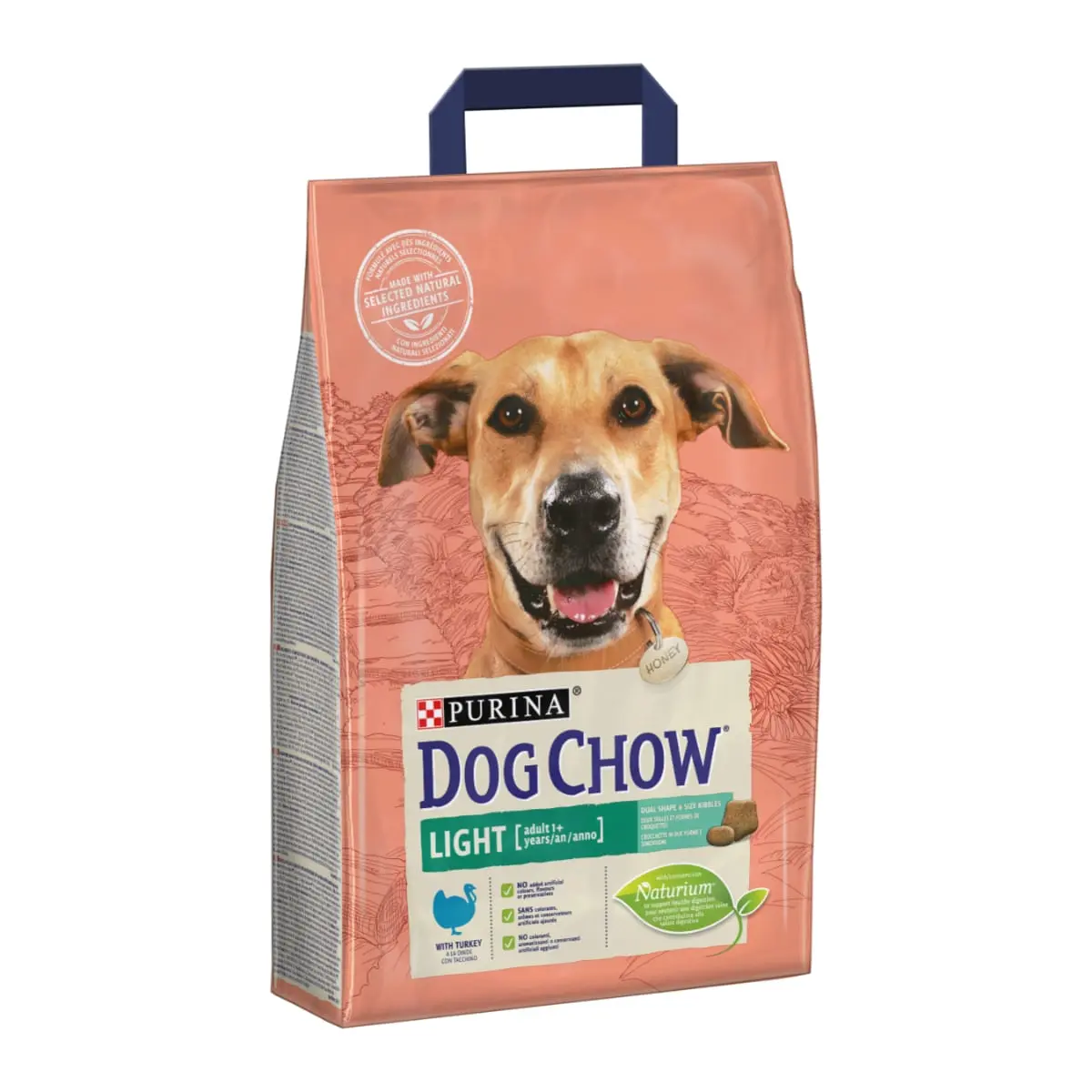 PURINA Dog Chow Adult Light, Curcan, hrana uscata caini, managementul greutatii, 2.5kg