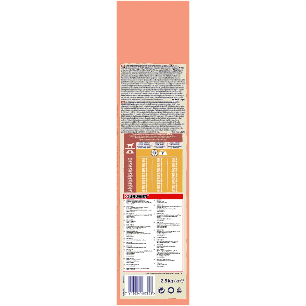 PURINA Dog Chow Adult Active, Pui, hrana uscata caini, activitate intensa, 2.5kg - Image 6