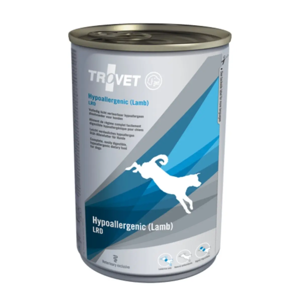 TROVET Dog Hypoallergenic LRD, Miel, dieta veterinara caini, conserva hrana umeda, afectiuni digestive si dermatologice, (pate), 400g