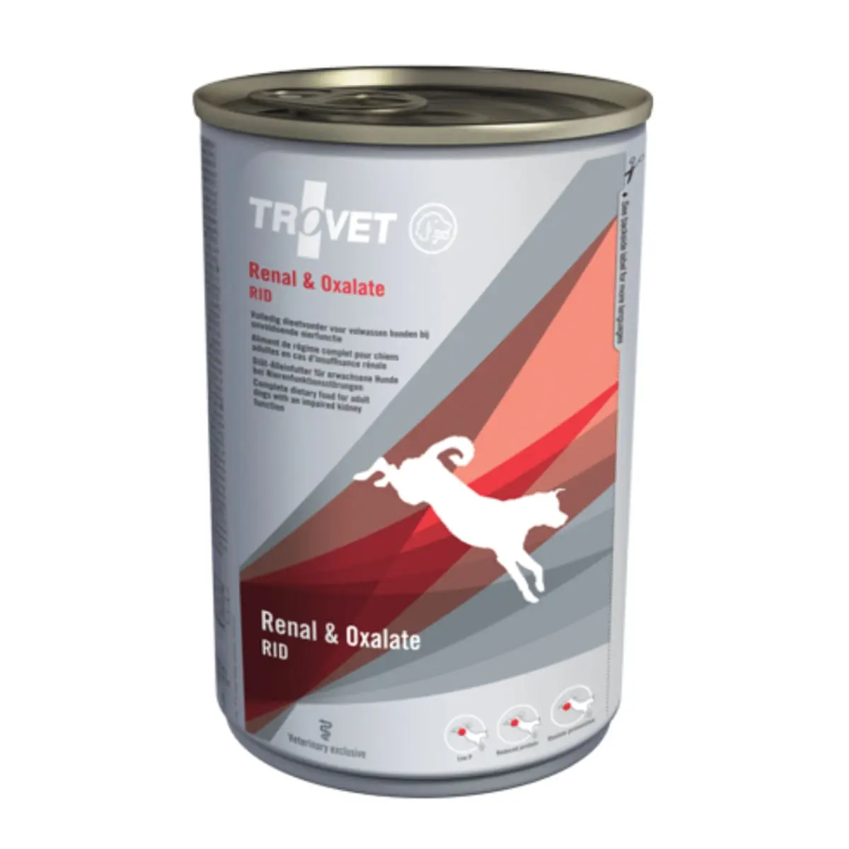 TROVET Dog Renal & Oxalate RID, dieta veterinara caini, conserva hrana umeda, afectiuni renale si urinare (oxalati), (pate), 400g