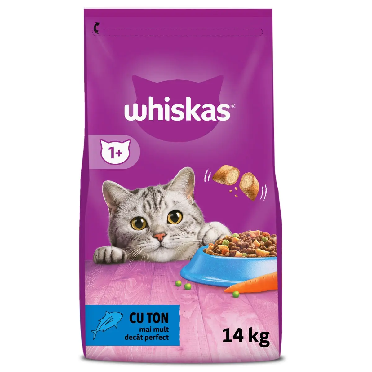 WHISKAS Adult, Ton, hrana uscata pisici, 14kg - Image 4