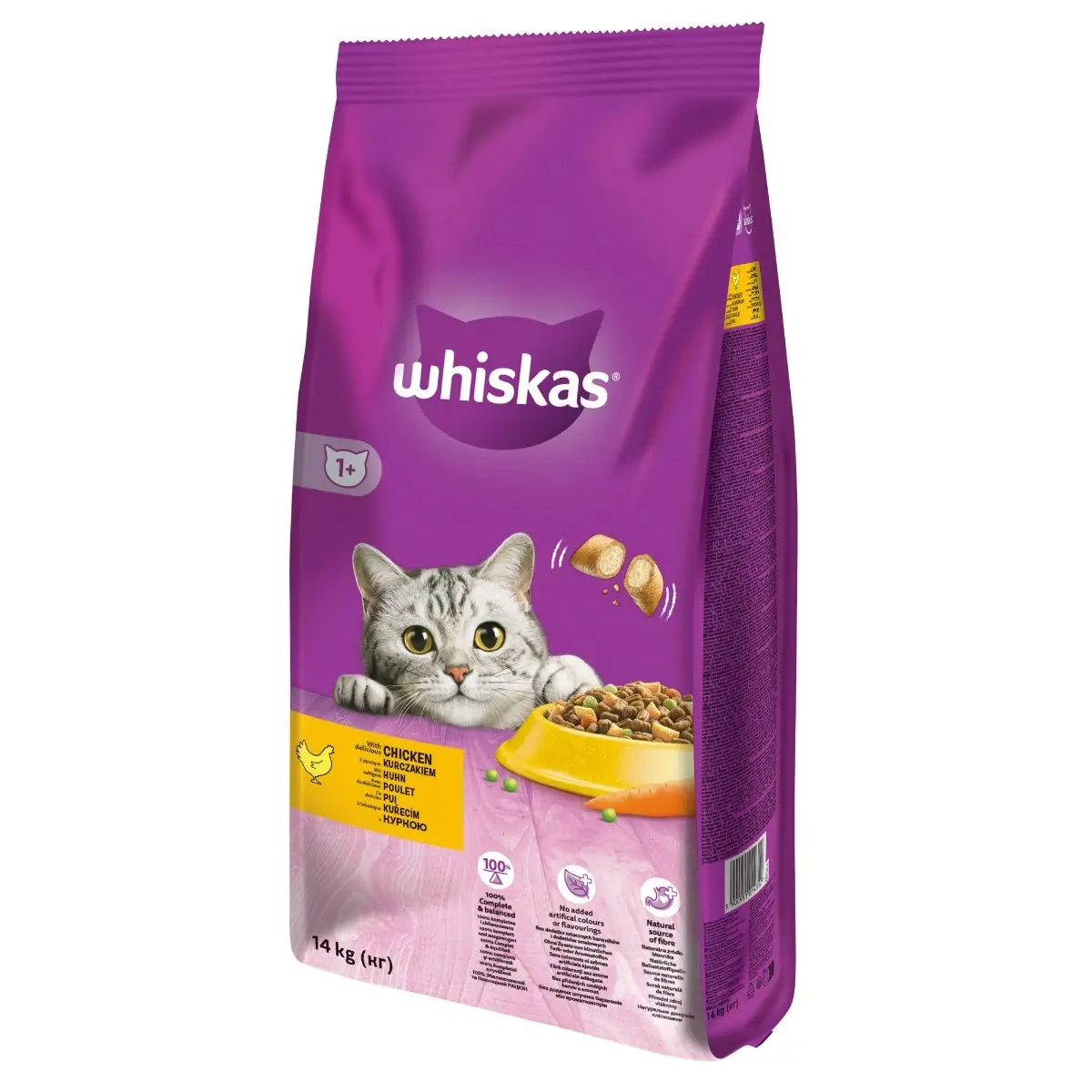 WHISKAS Adult, Pui, hrana uscata pisici, 14kg - Image 7