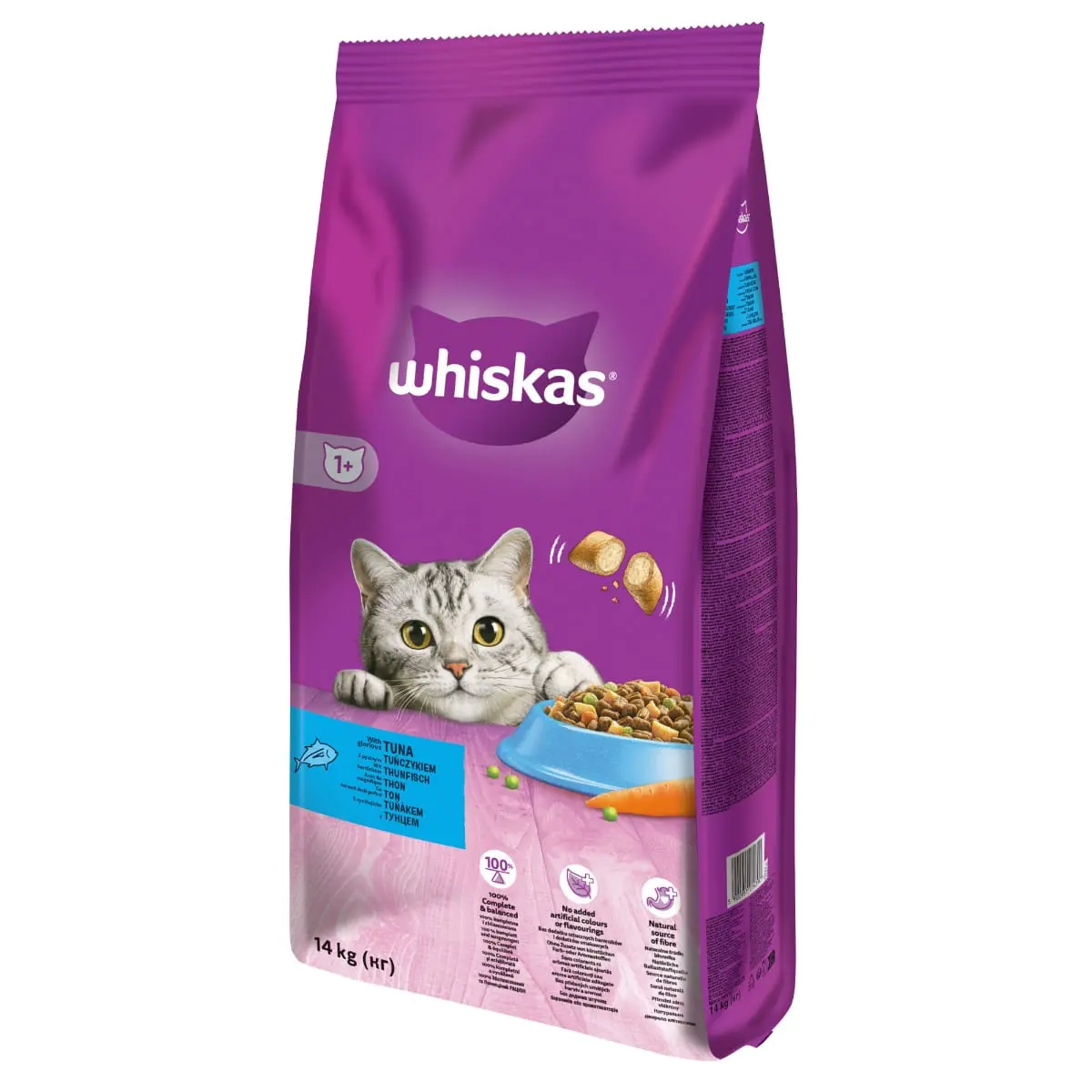 WHISKAS Adult, Ton, hrana uscata pisici, 14kg - Image 9
