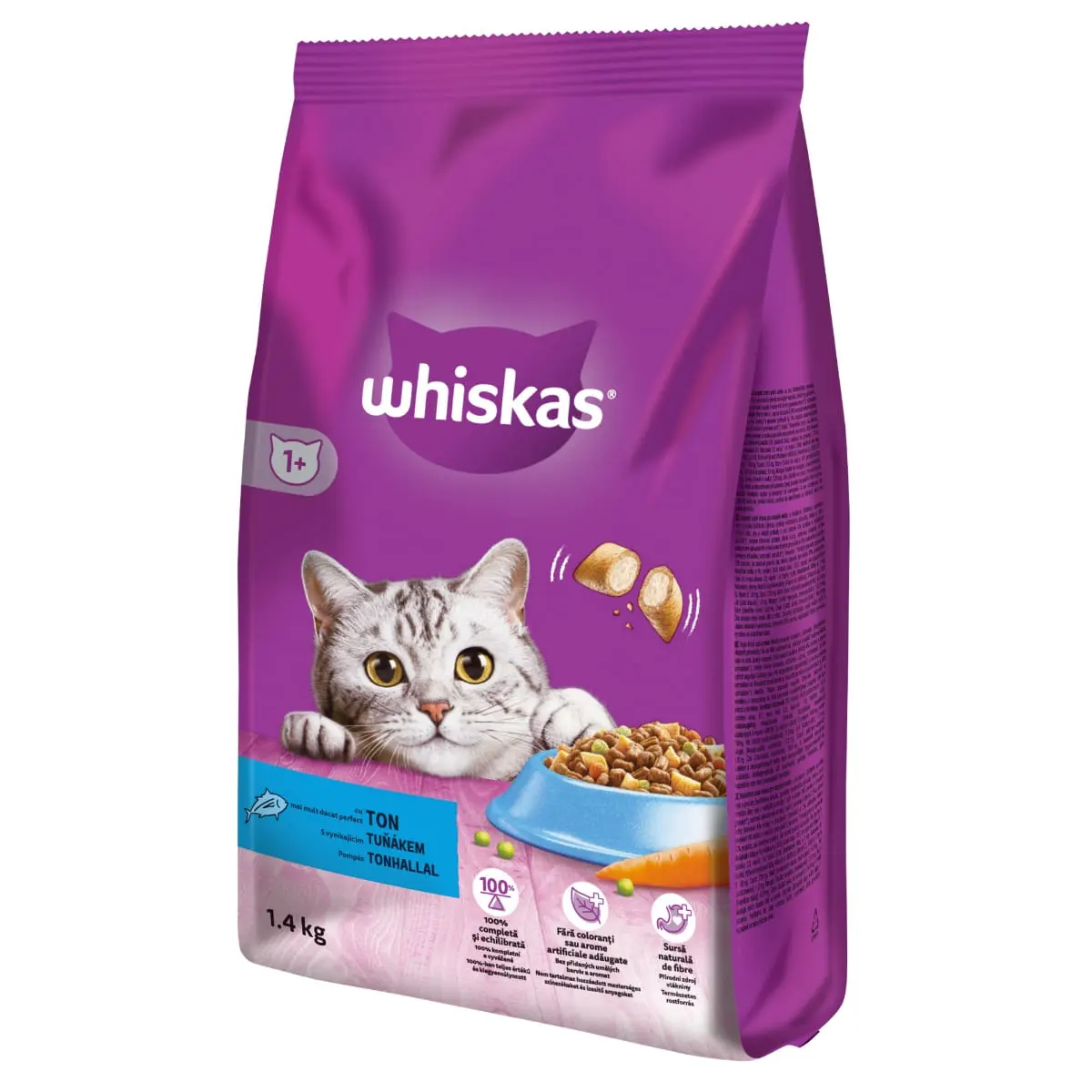 WHISKAS Adult, Ton, hrana uscata pisici, 1.4kg - Image 10