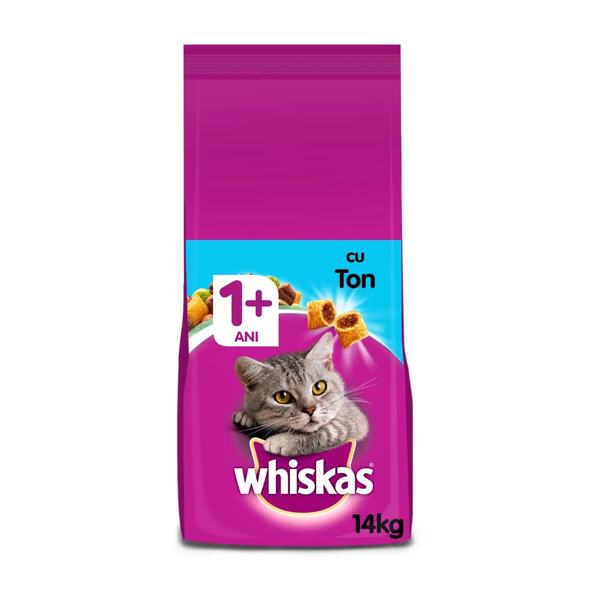 WHISKAS Adult, Ton, hrana uscata pisici, 14kg - Image 13