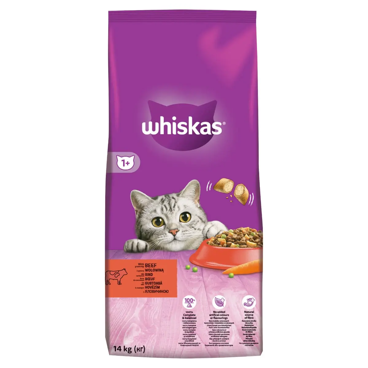 WHISKAS Adult, Vita, hrana uscata pisici, 14kg - Image 9